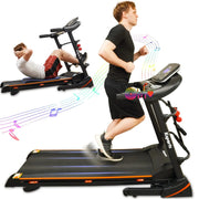 Foldable 16.5 Inch Cardio Fitness Portable Treadmill with Bluetooth Connectivity, LCD Display, and Tracking Apps for, Custom