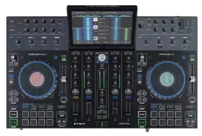 New 4-Deck DJ Controller System w/ 10" Touchscreen, Standalone Unit, Summer Sales, Buy with Confidence