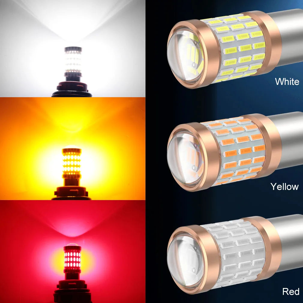 P21W Led 1156 BA15S BAU15S PY21W 1157 BAY15D P21 5W R5W R10W Led T25 3156 P27W 3157 P27/7W Bulbs Car Signal Lights Auto Lamp 12V
