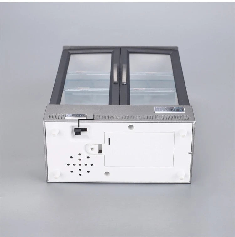 Creative Mini Simulation Double-door Large Refrigerator Freezer Hot-selling Food Play Kitchen Decoration Is Small and Exquisite