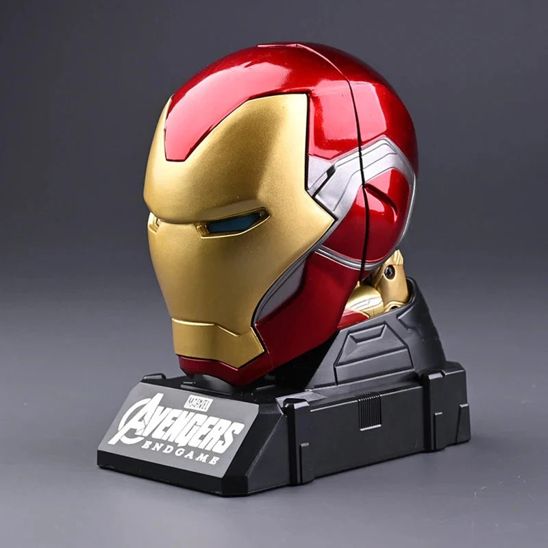 Marvel Action Figure Deformable Toy Iron Man MK3 Captain America Joints Mobility Head Shaped Statue Model Doll Toys Kids Gifts