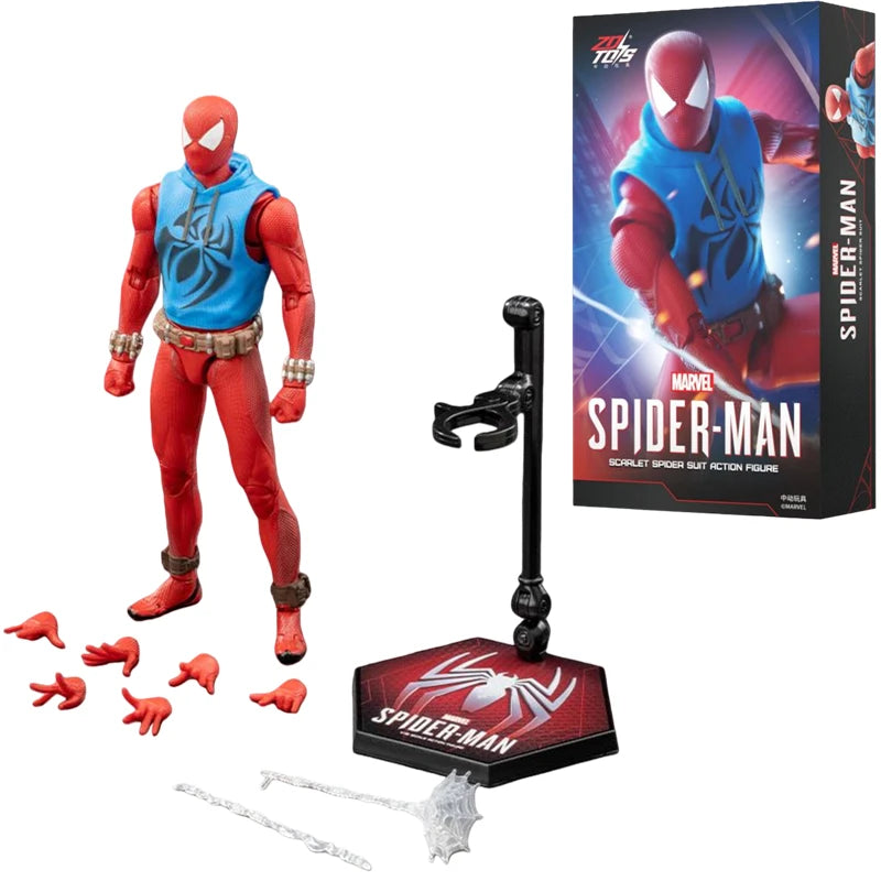 ZDTDS Original Spider Man Brand New Day PUNK SUIT Scarlet Spider 2099 ADVANCED SUIT 1/10 Marvel Action Figure Model Toy Gift