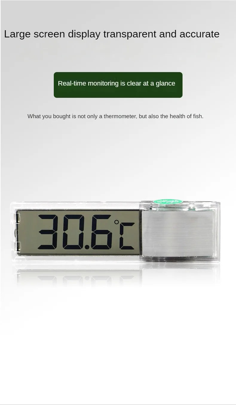 Keep your aquarium just right with this electronic LCD digital thermometer—easy to read and ultra-accurate!