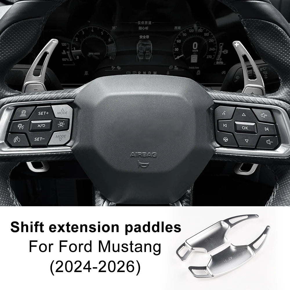 For Ford Mustang GT Dark Horse EcoBoost 2024 2025 2026 Car Steering Wheel Shift Paddle Gear Paddles DSG Extension Aluminum Alloy