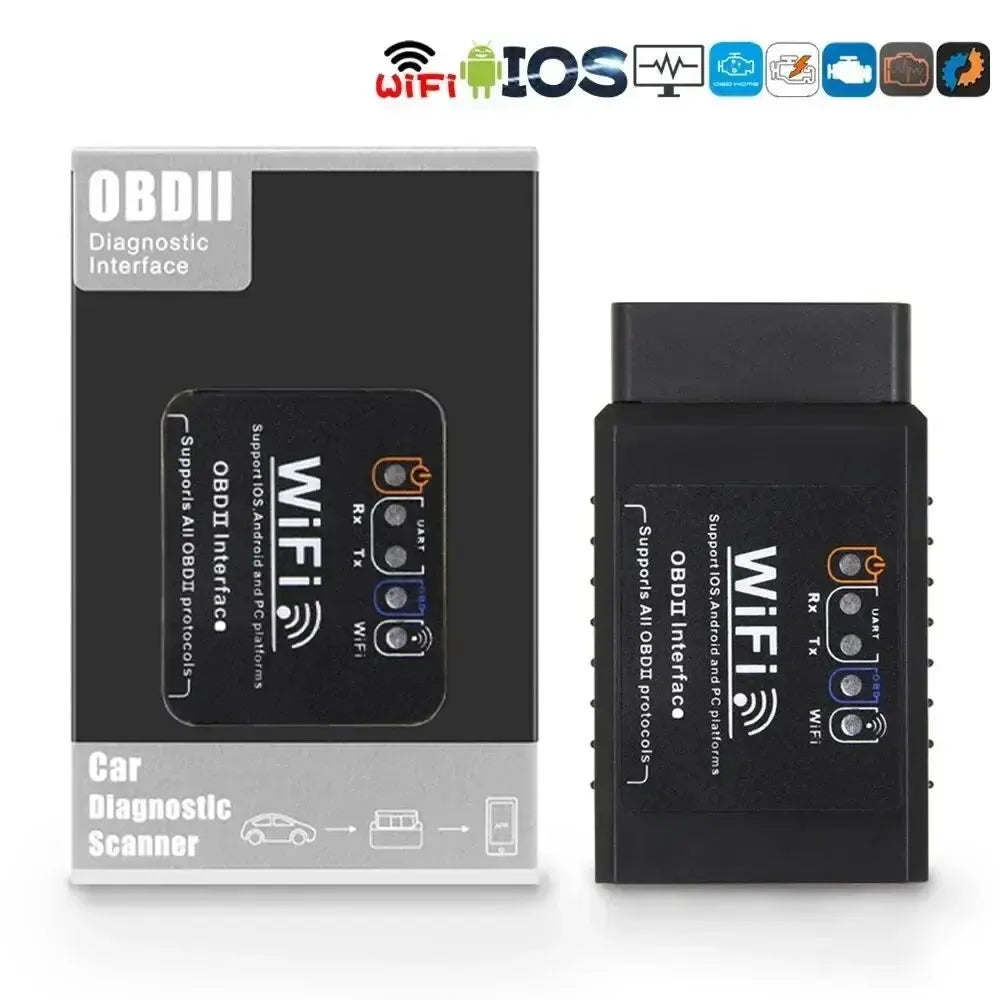 OBD2 WIFI ELM327 V 1.5 Scanner for iPhone IOS /Android Auto OBDII OBD 2 ODB II ELM 327 V1.5 WI-FI Code Reader Diagnostic Tool