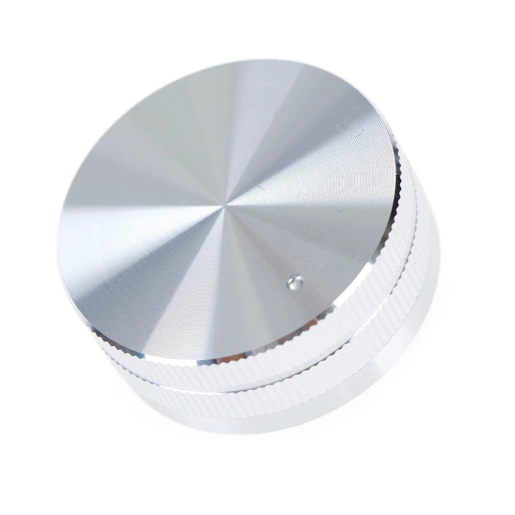 1Pcs High Quality Aluminum Potentiometer Knob Cap Dia 40mm Volume Control Audio Switch Caps Silver Color