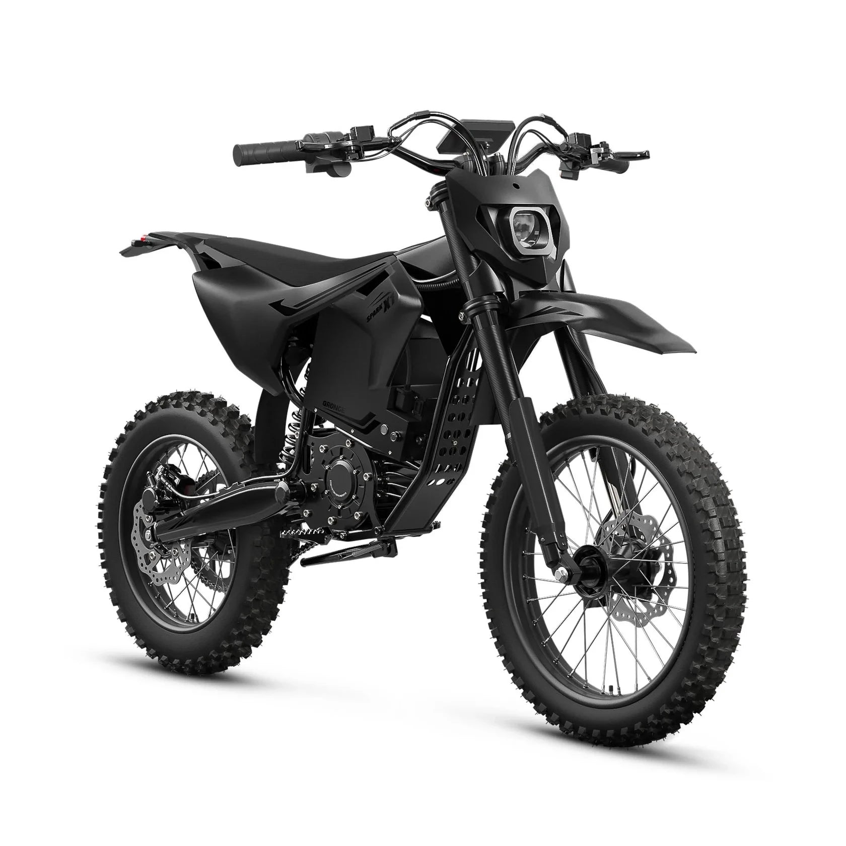 QRONGE X1 Spark L Electric Motorcycle, 4500W Peak Electric Bicycle, 60V 28.8Ah Up to 50MPH & 60 Miles Electric Dirt Bike, Full Suspension 17"/14" Off-Road Tire E-Dirt Bike for Adults Teens 1-Year Warranty