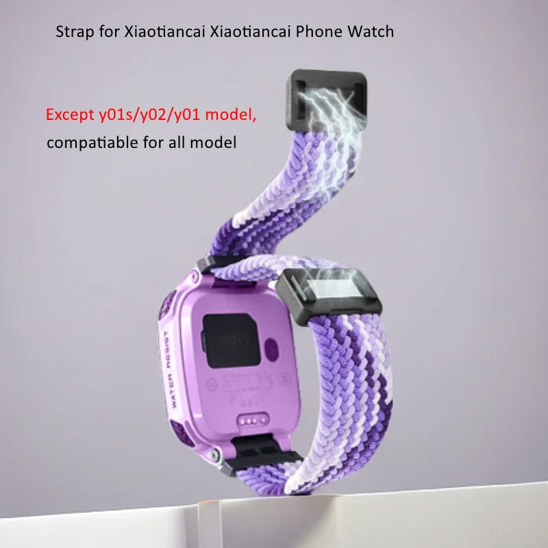 Braided Loop For Children Kid Smart Watch Magnetic Elastic Wristband for Imoo Xiaotiancai Watch Phone D2 Wristband Replacement
