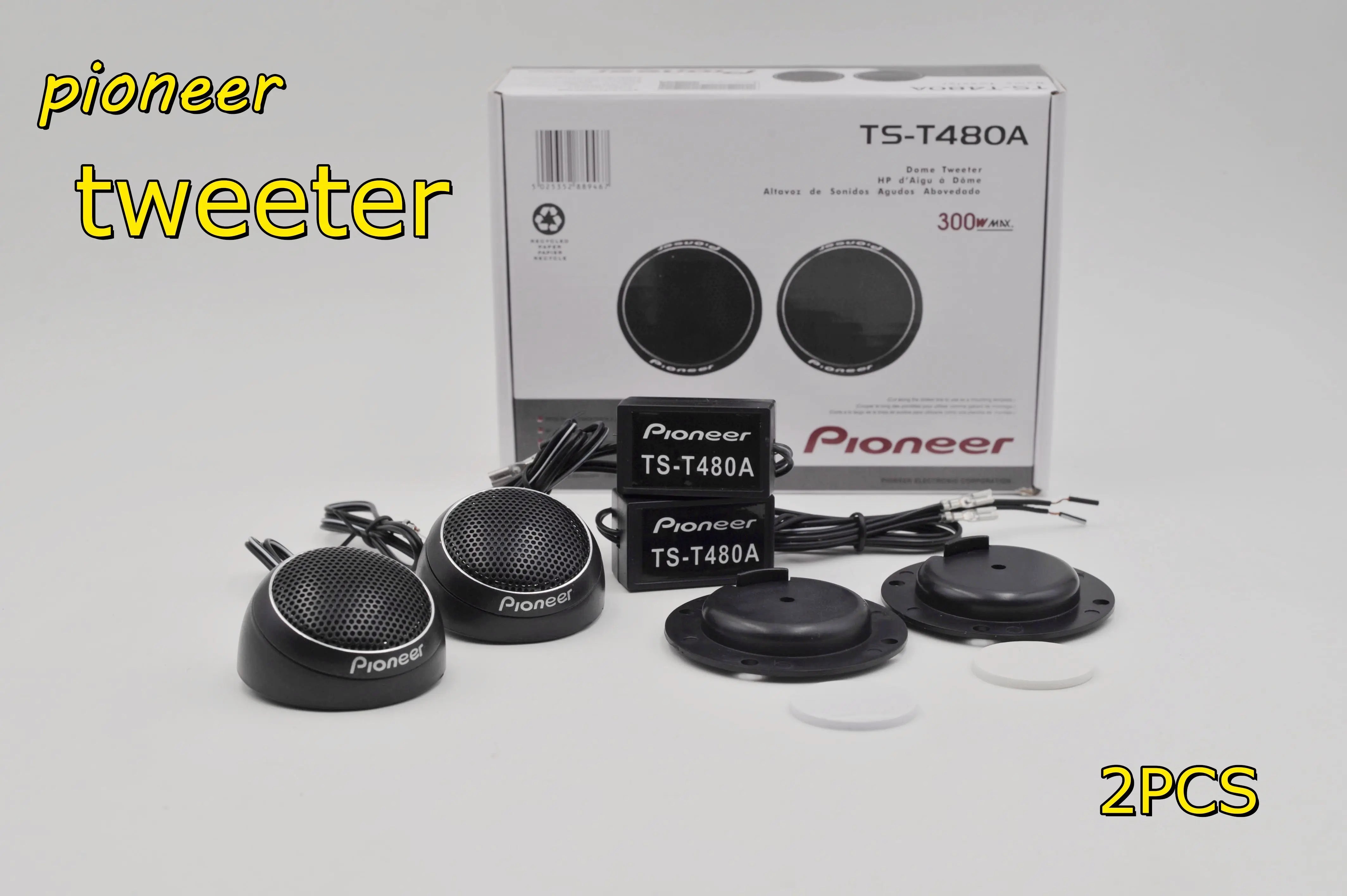 pioneer Car Stereo Speakers Music Soft Dome Balanced Car Tweeters 300W Car Audio Silk Film Speaker Boxes High-Pitched Modificat
