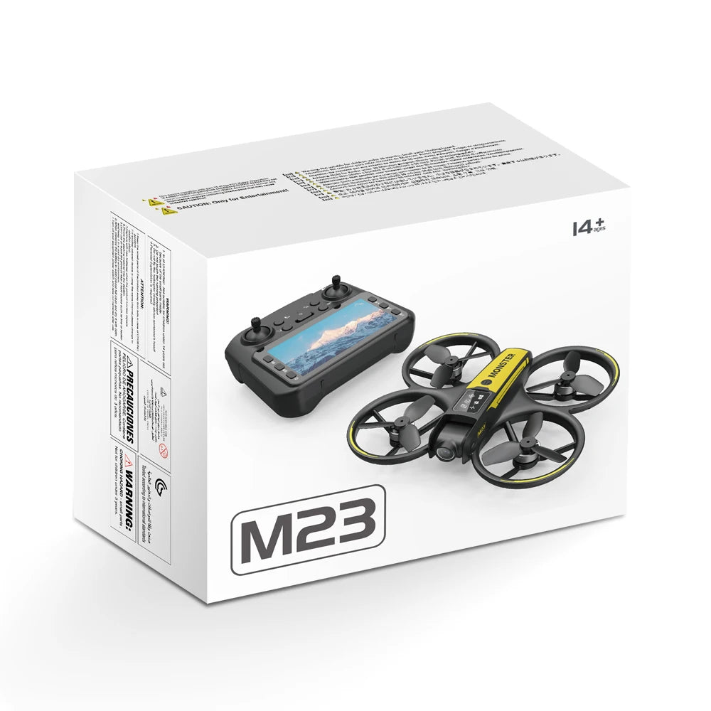 The new drone features a 4.5-inch display screen, one-click rolling, and dual-camera optical flow intelligent positioning