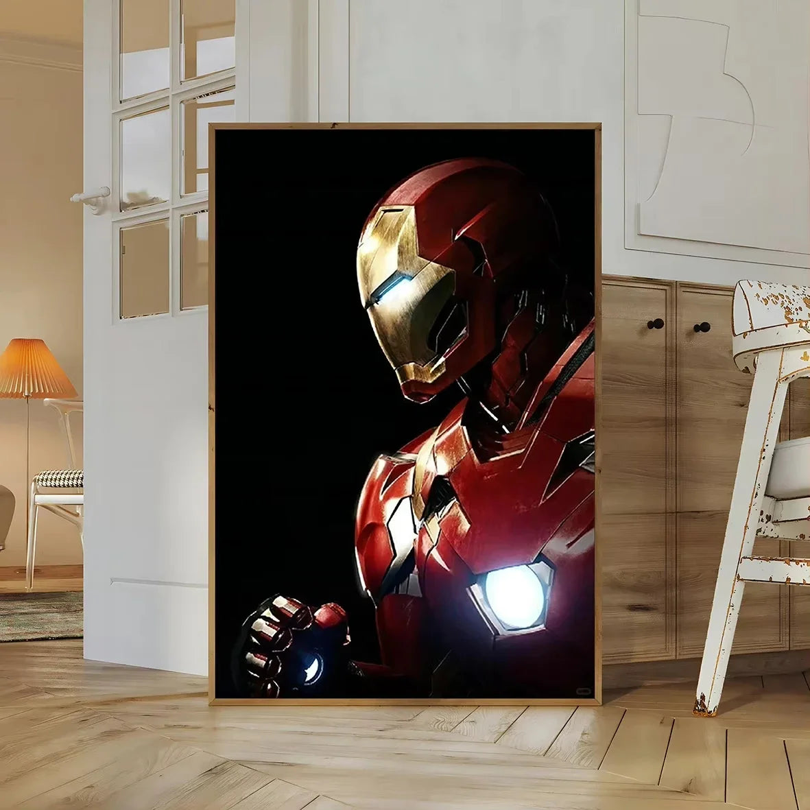 1PC frameless, Paintings Avengers Poster Print Marvel Movie Figures Decor Iron Man Wall Art Canvas Painting Superhero Kid