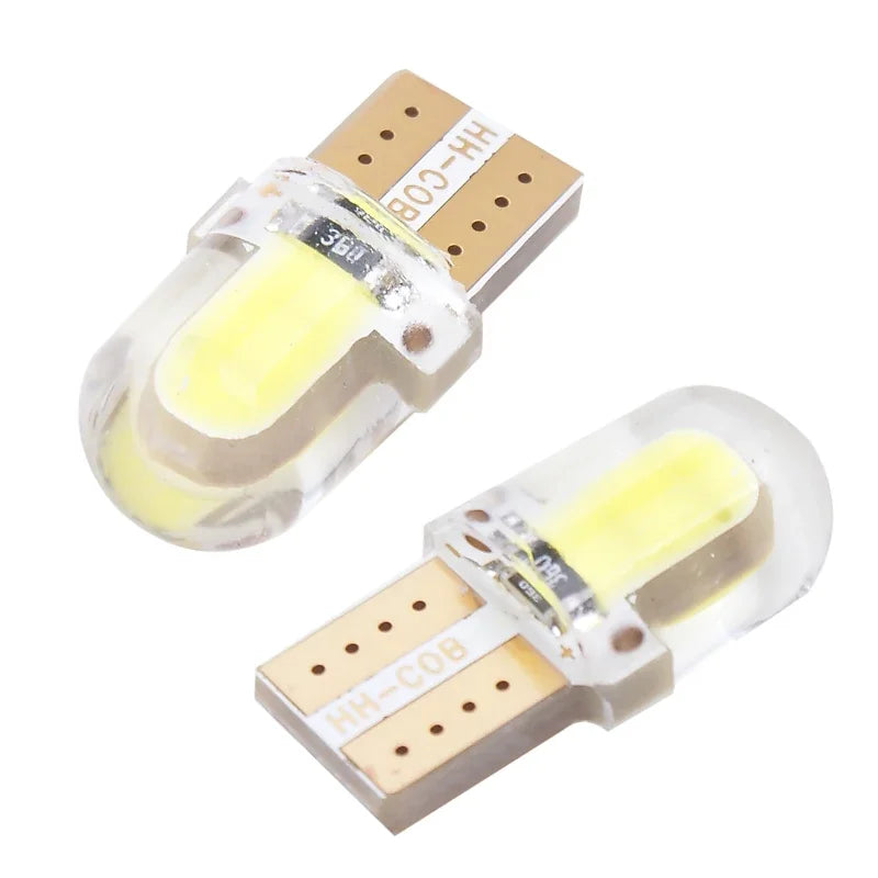 20X LED T10 Led 194 168 W5W COB Led Car Wedge Bulb Auto Interior Dome Reading Light Parking Lamp  License Plate Light