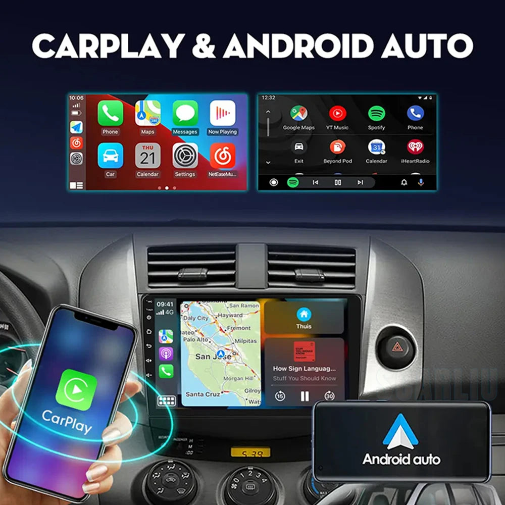 For Smart Fortwo 451 2005 - 2010 2010-2015 Multimedia GPS Navigation DSP RDS 4G SWC CarPlay 2Din 9inch Android Auto Car Radio