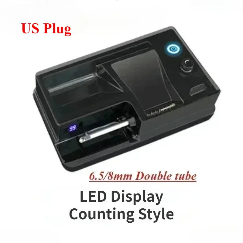 Auto Cigarette Maker Tools Hot Infrared Electric Cigarette Rolling Machine 6.5/8mm Dual-use Tube Injector Roller Tobacco Filling