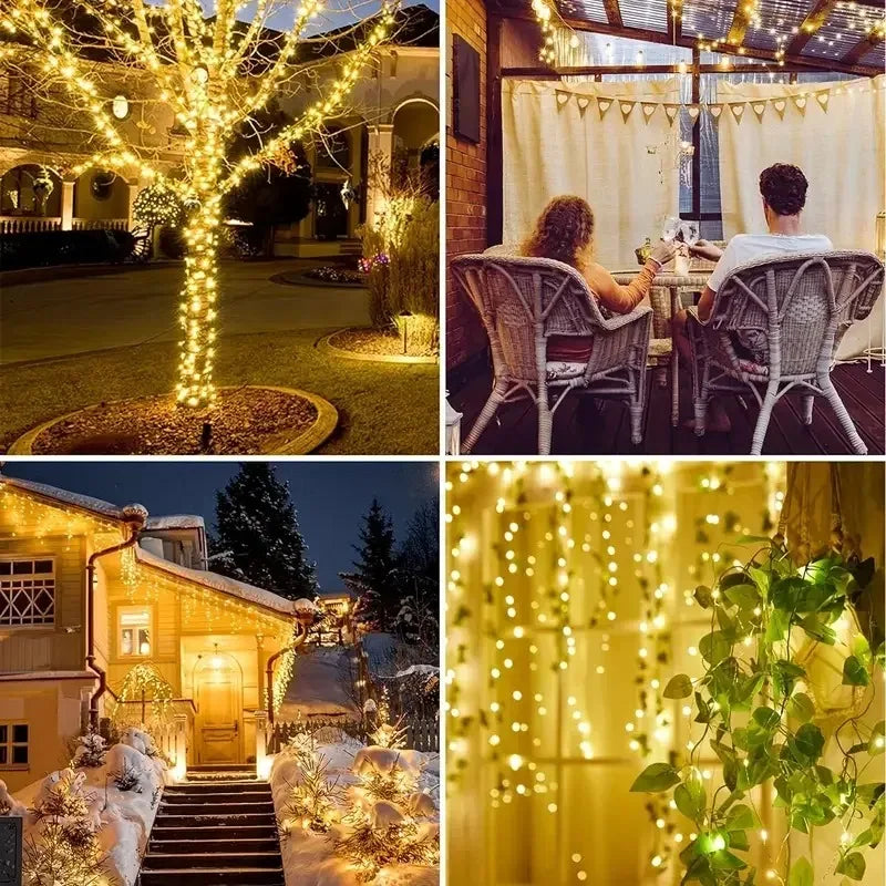 Brighten your outdoor space with these solar-powered fairy garden lights—waterproof with 8 lighting modes for magical ambiance all night long!