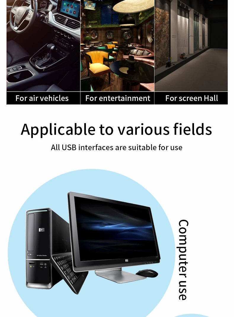 Auto USB starry sky car roof star decoration light ambient light music Rhythm control car interior led starry light for car