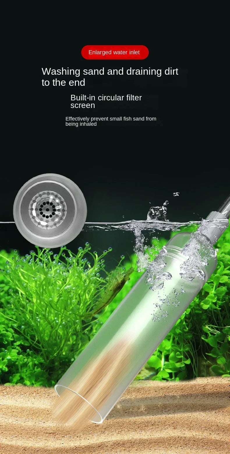 New Fish Tank Water Changer, Sand Washer, Water Pump, Fish Tank Water Absorber, Siphon Pipe, Manual Water Changer, Toilet