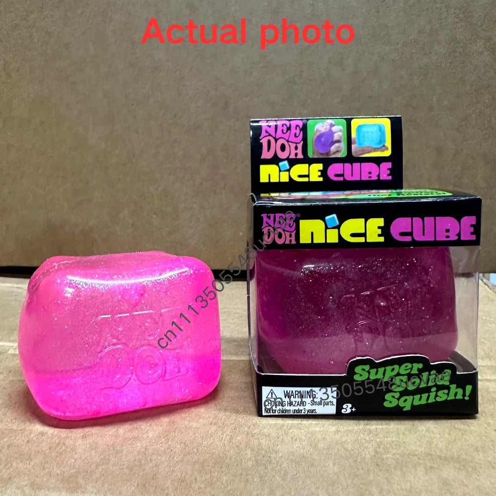NeeDoh Nice Cube Series of Products Stress Relief Toy Soft Squeeze Fidget Cube for Kids & Adults  Anxiety Relief Sensory Toy