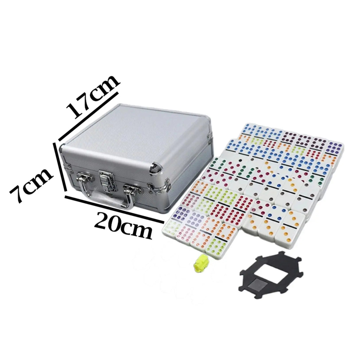Mexican Train Dominoes Set Educational Toy 91Tiles Toy Night Party Favors Set