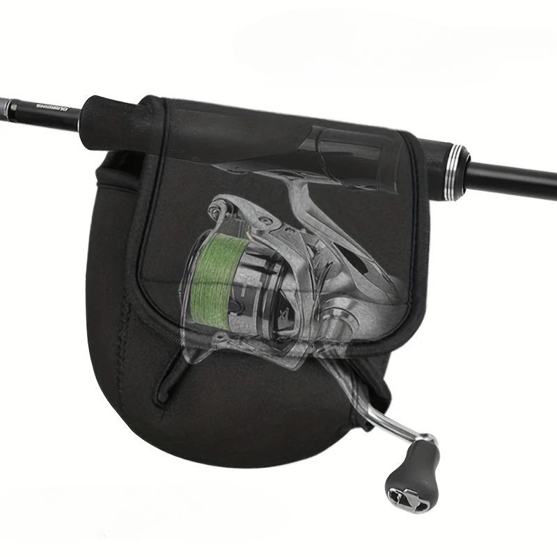 S/M/L Spinning Fishing Reel Cover with Adjustable Strap,  Outdoor Reel Bag for Bump and Scratch Protection
