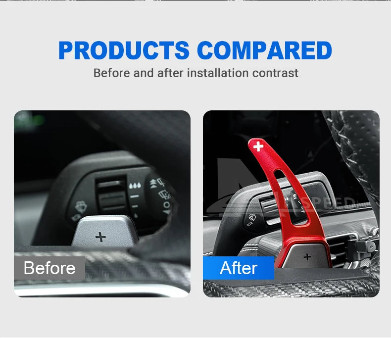 For Ford Mustang GT Dark Horse EcoBoost 2024 2025 2026 Car Steering Wheel Shift Paddle Gear Paddles DSG Extension Aluminum Alloy