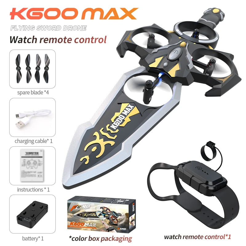 Watch remote control Flying Sword quadcopter model remote control aircraft Flying Sword children's gift foam