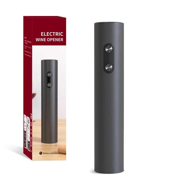 Electric Wine Opener Set Automatic Corkscrew with Aerator Pourer and Foil Cutter for Kitchen Bar Party Gifts