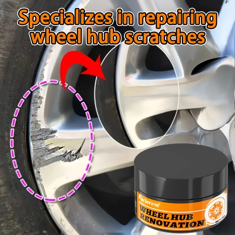 Universal Wheel HUB Repair Kit, Alloy Scratch Remover, Fast Edge Damage Fix, Improved Vehicle Maintenance, Car Care Essentials