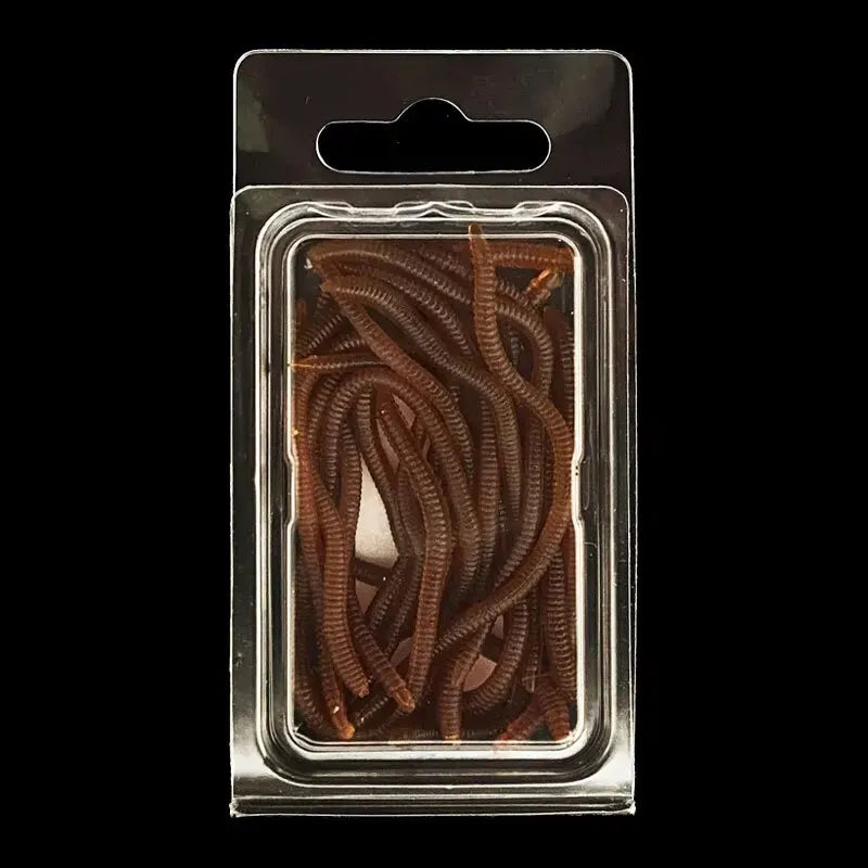 Lifelike Fishy Smell Red Soft Lures Simulation Earthworm Red Worms Artificial Fishing Lures