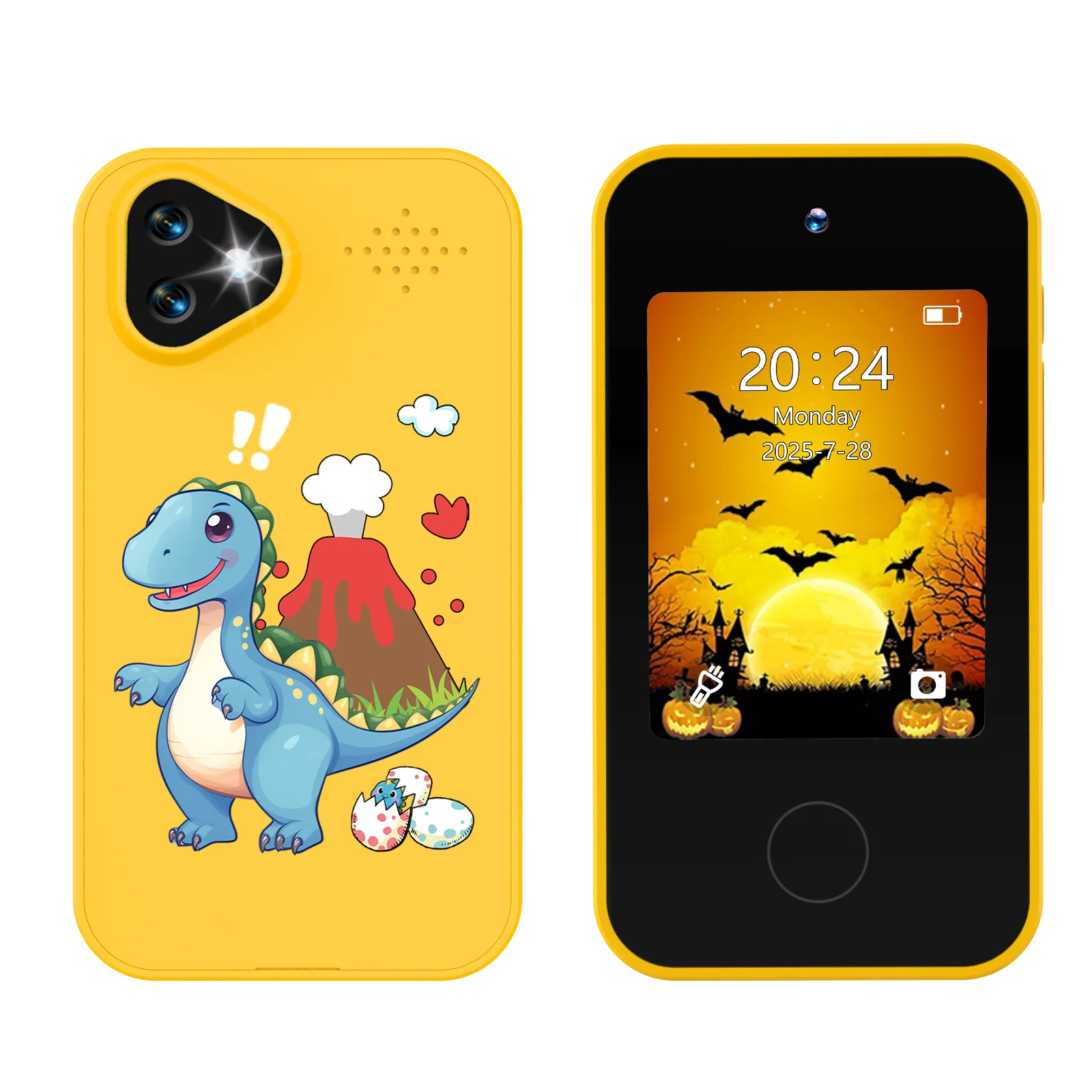 Kids Smart Phone Toy with Dual Camera Educational Games Music Player Safe Mode Best Birthday Gift HD 1080P Kids Camera Toys