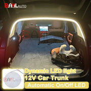 Universal Automatic Led Trunk Light Automatic Sensor Car Trunk Light Strip with Dynamic Flowing Illumination for Fit Easy