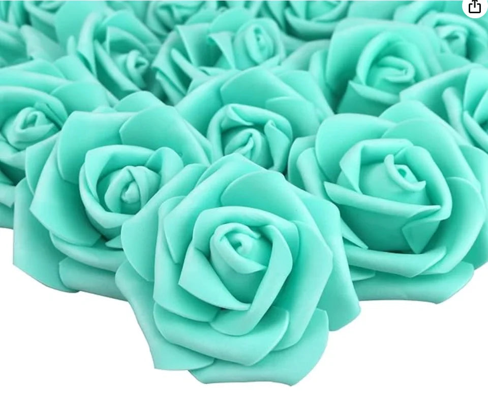 10/20/50Pcs Artificial Foam Rose Flowers PE Fake Flower for Home Room Dceor Wedding Party Halloween Thanksgiving Christmas Decor