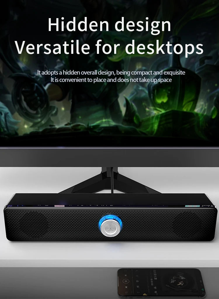 Surround Speaker Home Theater Sound System Computer Soundbar For TV Subwoofer Wired Stereo Strong Bass