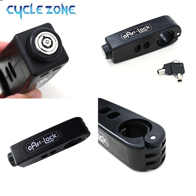 Bike Anti-Theft Lock Electric Bicycle Brake Handlebar Grip Lock Portable Prevent Theft Bike Motorcycle Locks Cycling Accessories
