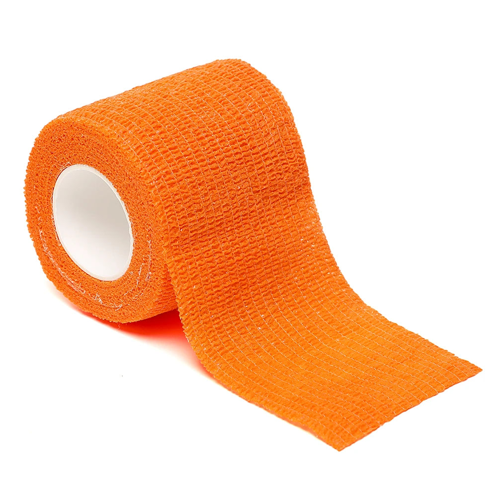 12pcs of 4.8-Meter Elastic Sports Self-Adhesive Bandages, Protecting Fingers, Ankles, Palms, and Shoulders, Knee Protection