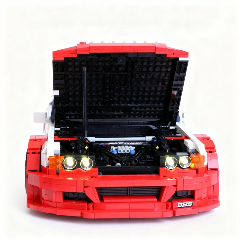 5050pcs MOC BMW M3 E46 GTR ALMS Manual Model Building Blocks Construction Toys Christmas Gift Education DIY Idea Kids Brick