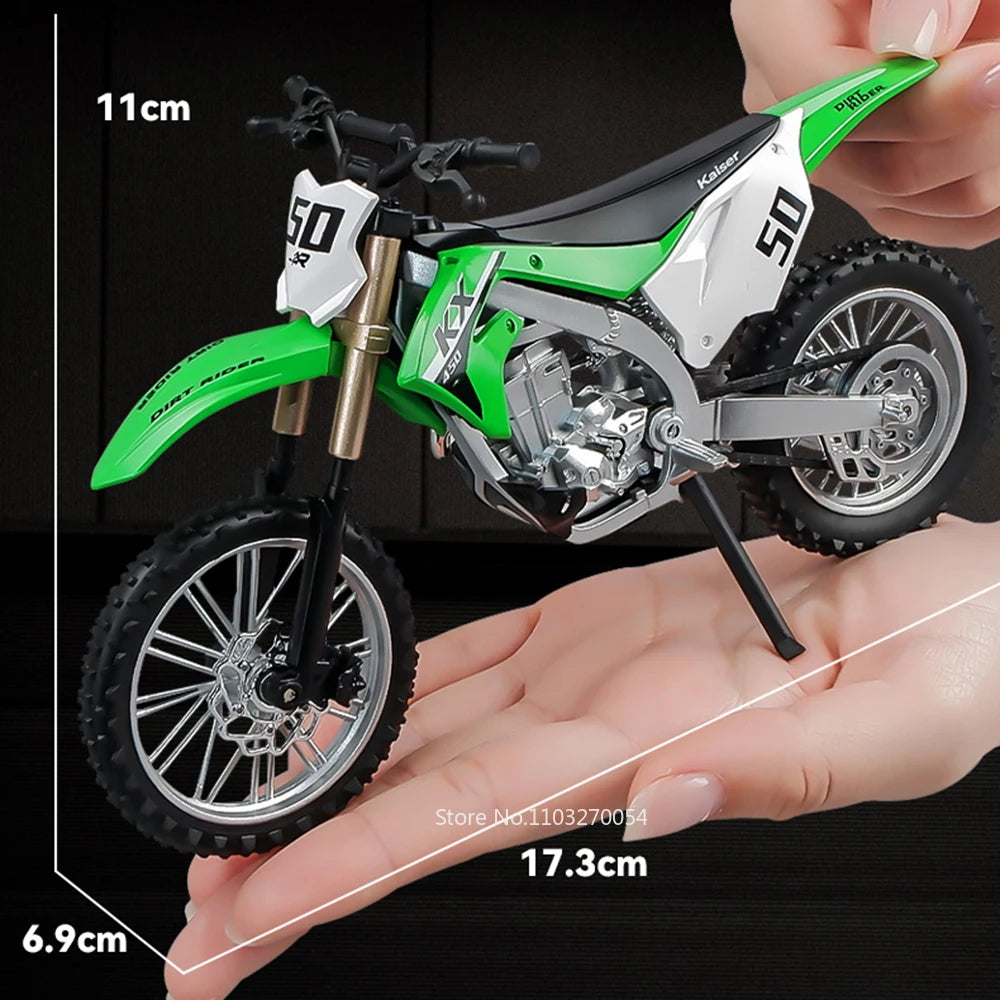 1:12 Kawasaki KX450 NINJA 400 Alloy Diecast Motorcycle Model Toys Car Front Wheel Linkage Shock Absorption Motorbike Child Gifts