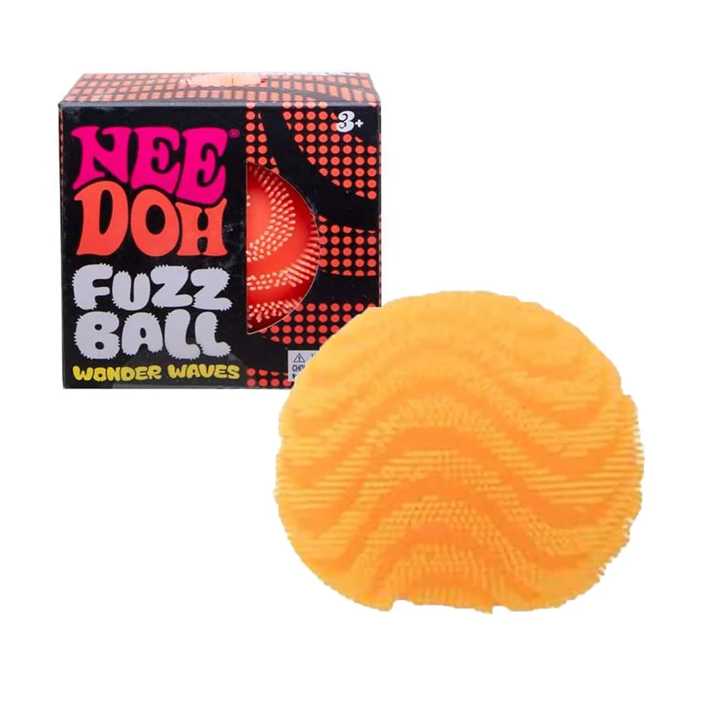 NeeDoh Fuzz Ball Blind Box Series, Soft Stress Relief Fuzzy Ball, Desktop Ornament Fun Squishy Toy for Pressure Relief
