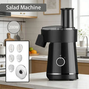 Electric vegetable cutter European standard 200W six-in-one multi-functional shredding and slicing household kitchen food