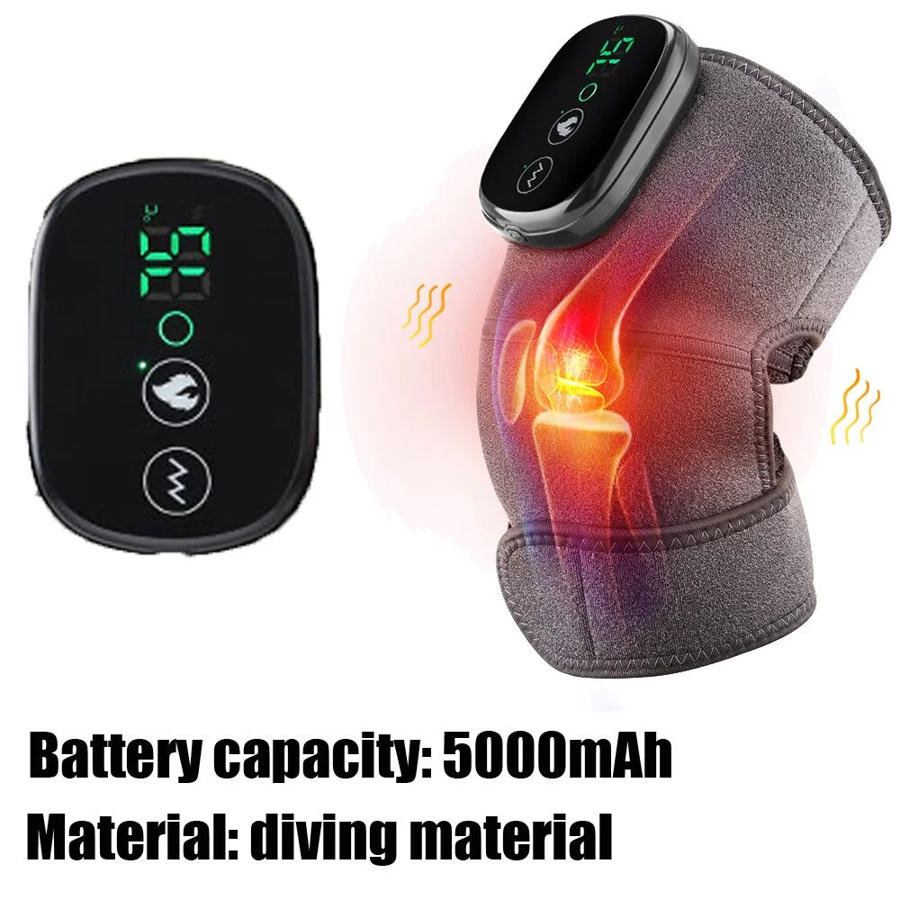 Eletric Heating Knee Massage Device Vibration Knee Pads for Shoulder Elbow Joint Warm Massage Thermal Knee Pad Blood Circulation