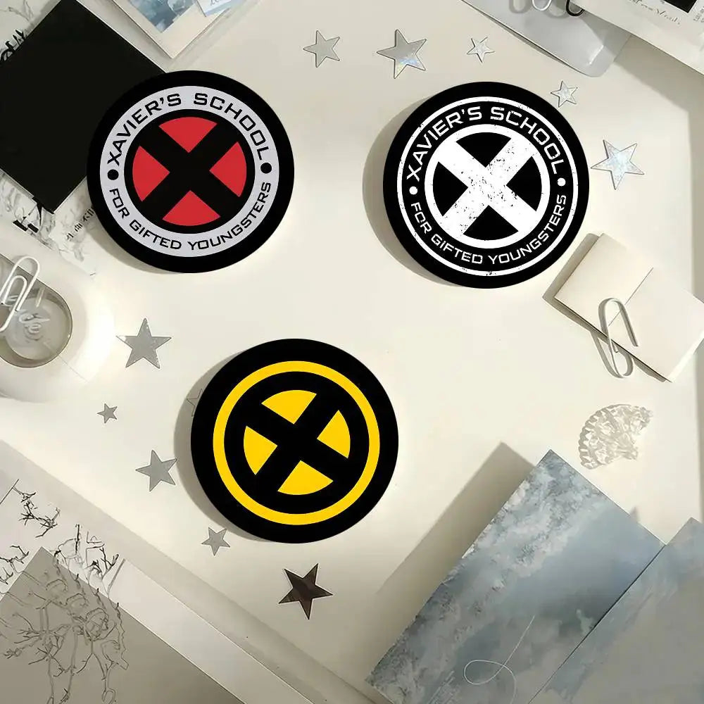 X-Xmen Logo Round Badge Creative Brooch Clothing Backpack Accessories Lapel Pin