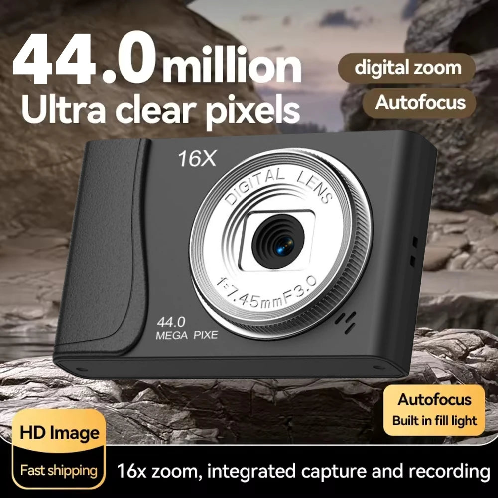Camera with 44.0 million ultra clear pixels and various features 