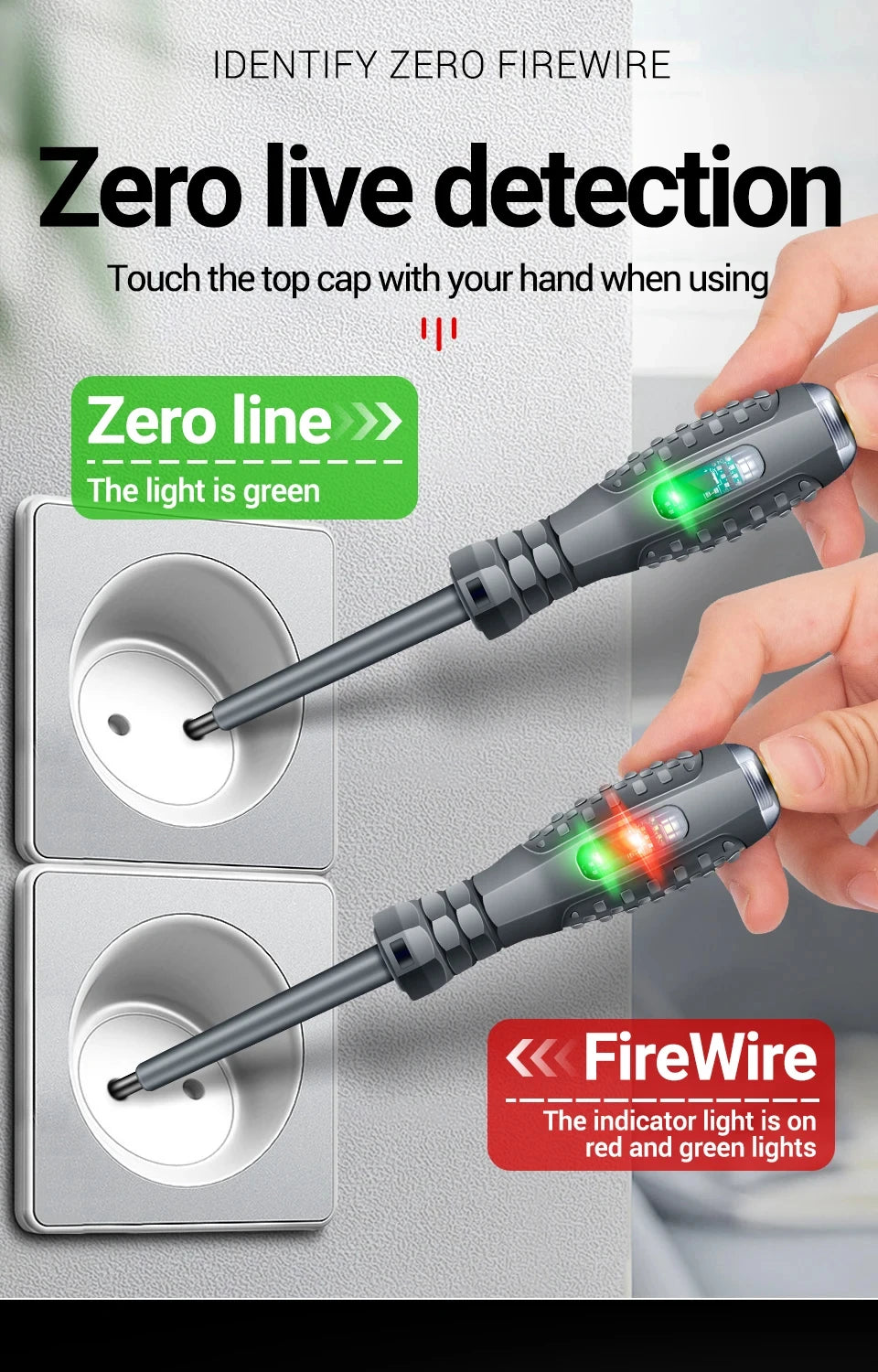 Quickly and safely test electrical circuits with this multifunctional electrician test screwdriver—AC non-contact induction pen for accurate voltage detection!