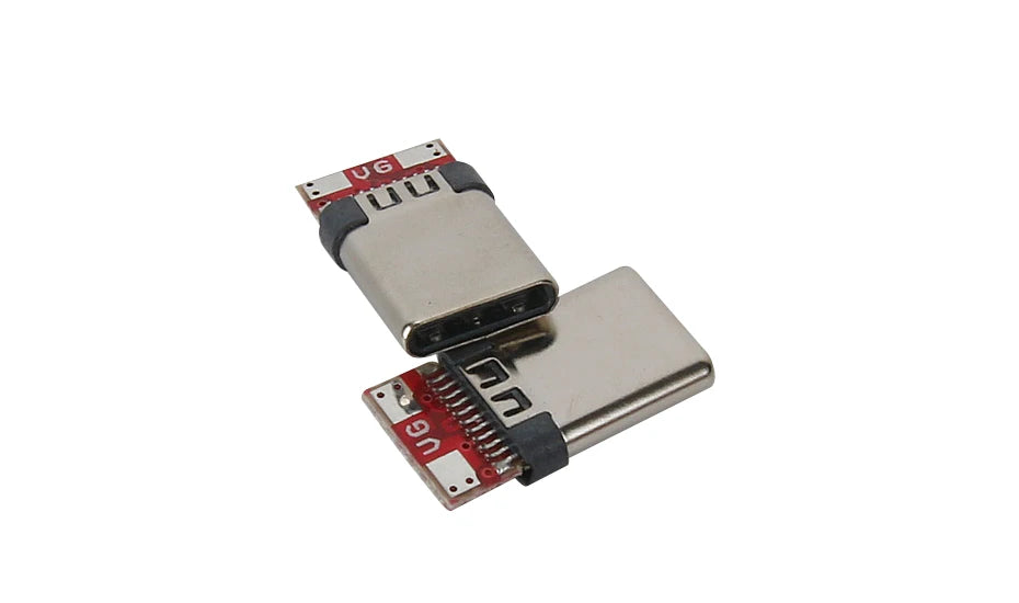 5Pcs TYPE C USB 3.1 24 Pin Male Plug Welding Connector Adapter with Housing Type-C Charging Plugs Data Cable Accessories Repair