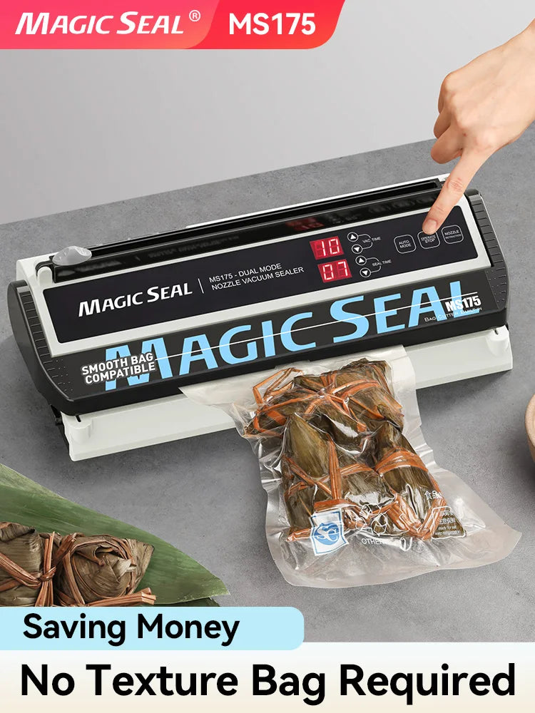 Vacuum Sealer Machine MAGIC SEAL MS300 for Food Plastic Packaging Sealer Mylar Bags Sealer Sealing machine Automatic Manual Mode