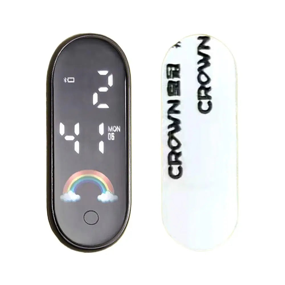 Luminous Motorcycle Car Clock Auto Internal Stick-On Mini Sport Waterproof Watch Mechanics Led Clocks Auto Ornament Accessories