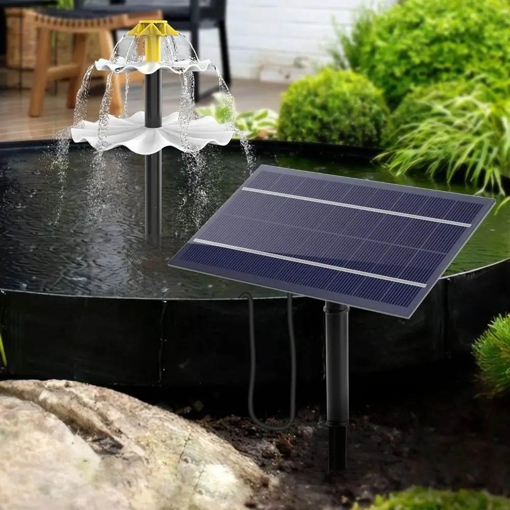 Fish Tank DIY Solar Fountain Pump Solar Panel With Spray Heads Solar Panel Fountain With Water Pump Aquarium Fountain Fish Tank