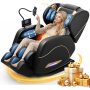Full Body Zero Gravity Massage Chair with Heat, Airbags, and Customizable Programs for Home and Office Comfort
