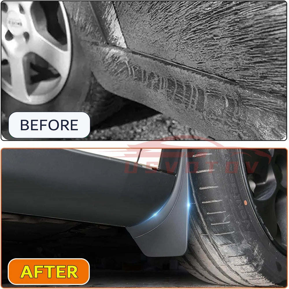 Protect Paint Mud Flap for Tesla Model 3 Y YL Accessories 2025 2026 Mud Flaps Tire Splash Guards All Weather Mudflap Accessories