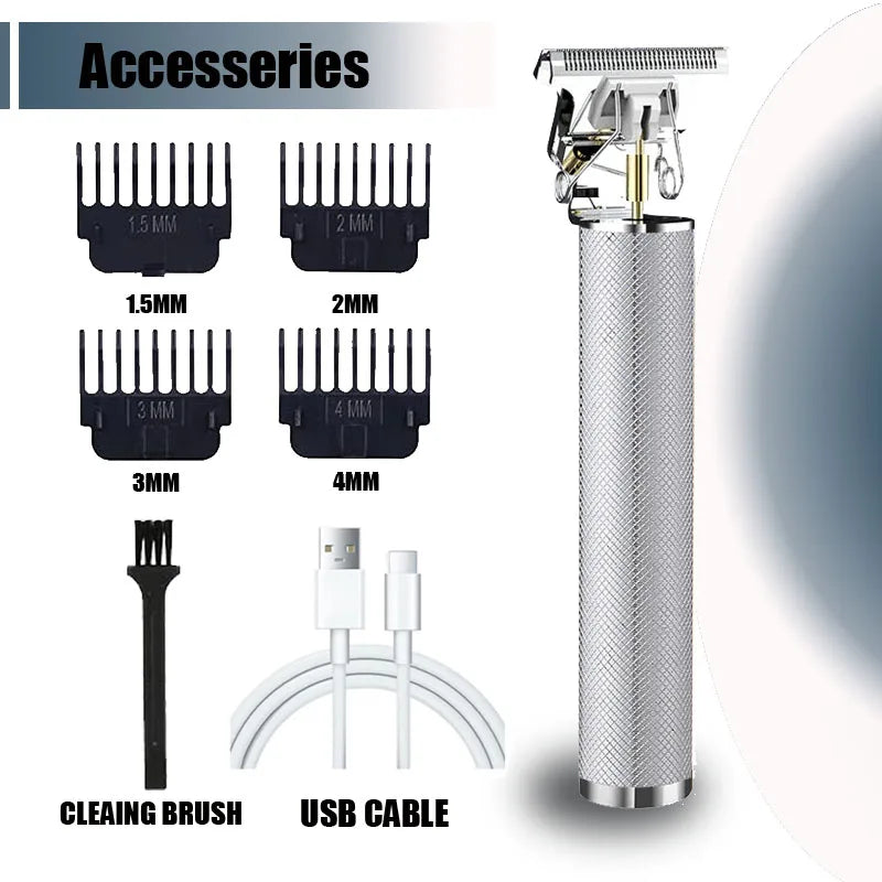 Get the perfect cut with this vintage electric hair clipper—rechargeable and designed for men who want sharp, clean trims anytime!